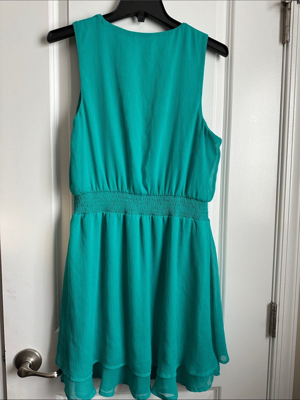 Women's Nine West Smocked Waist Mini Dress - Picture 2 of 5